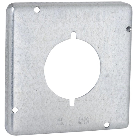 Southwire 2.156 In. Dia. Receptacle 4-11/16 In. x 4-11/16 In. Square Device Cover 72C44-UPC